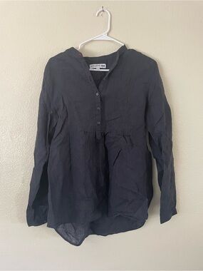 Uniqlo + Ines de la Fressange Linen Shirt L